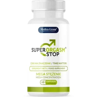 Medica Group Super Orgasm Stop Cápsulas naturales para controlar la eyaculación y aumentar la resistencia sexual , 60 cápsulas