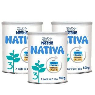 Nestlé Nativa 3, paquete 3 x 800g