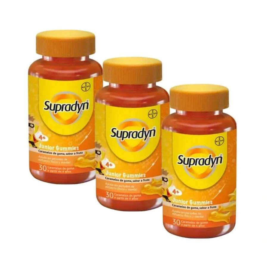 Supradyn Junior Gummies, 3X30 Fatty Sweets