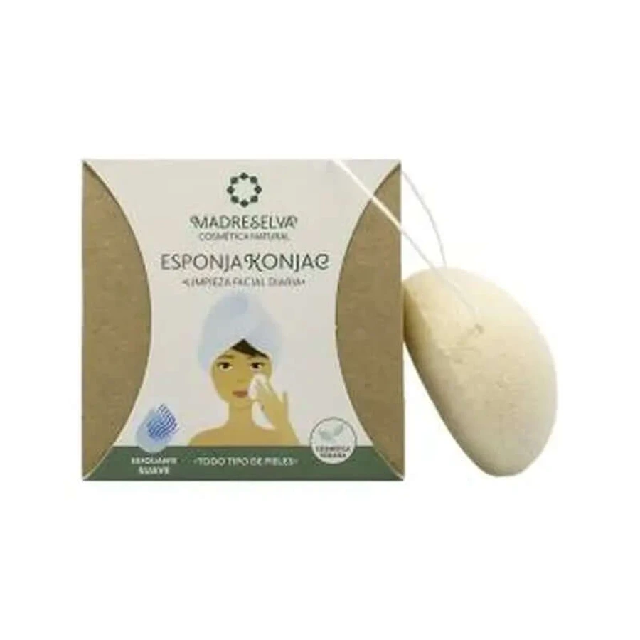 Eponge Konjac naturelle chèvrefeuille Atelier