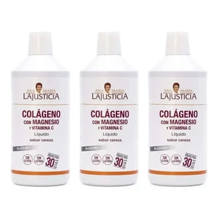 Ana Maria Lajusticia Colágeno con magnesio + vitamina C sabor cereza, 3x1 L
