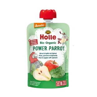 Poire, pomme et épinards Holle Pouche 100 g