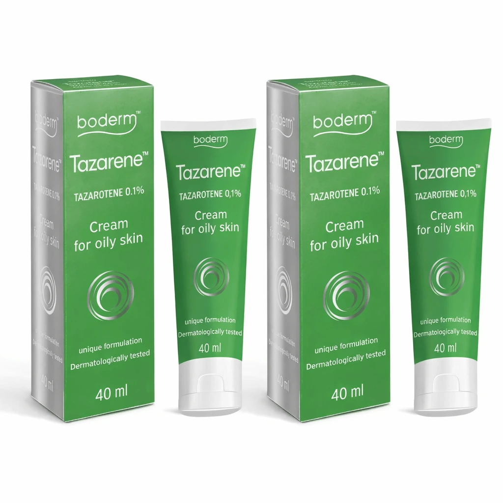 Boderm Tazarene Acne Cream 2x40ml