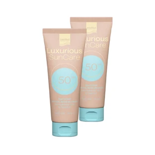 InterMed Luxurious SunCare Zonnebrandcrème Gezicht SPF50 Naturel Beige 2x75ml
