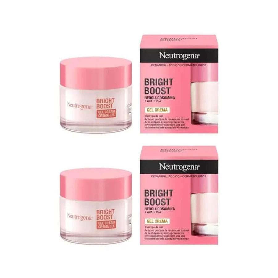 Neutrogena Bright Boost feuchtigkeitsspendende Anti-Aging-Gesichtscreme, 2X50 Ml