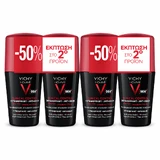 Deodorant roll-on antiperspirant 96h for men Clinical Control, 4x50 ml, Vichy Homme