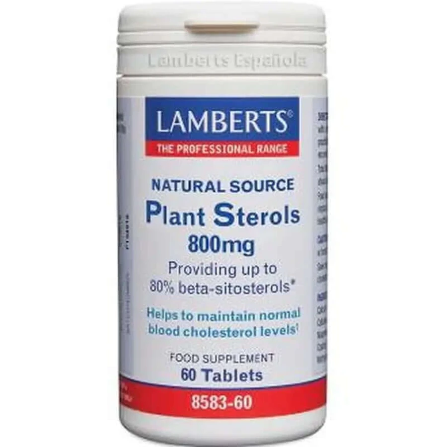 Lamberts Stérols Végétaux 800Mg. 60 Comprimés