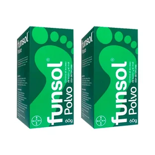 Funsol Foot Deodorant, powder pack, 2x60g