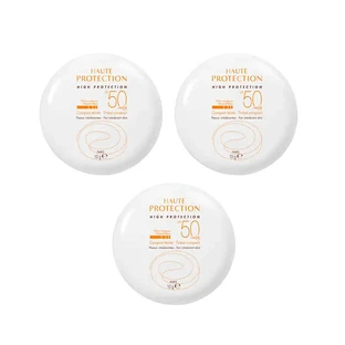 Avene Zonnebrandcrème Compact Zandkleur Spf 50+, 3 x 9,5 gram