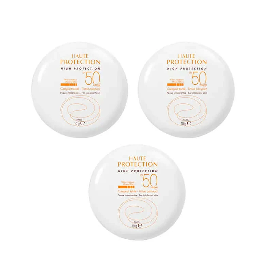 Avene Zonnebrandcrème Compact Zandkleur Spf 50+, 3 x 9,5 gram