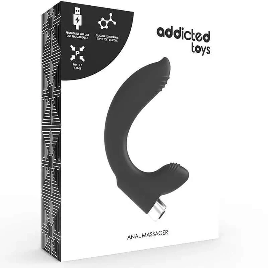 Addicted Toys Vibrador de próstata recargable negro