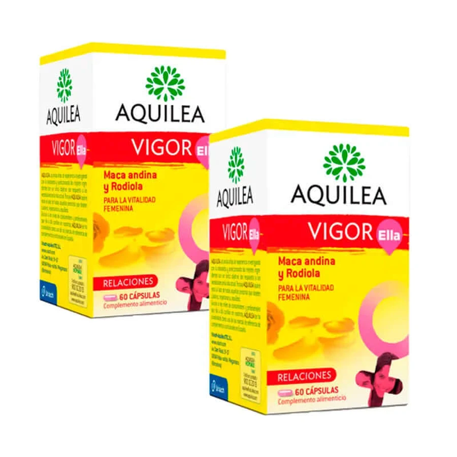 Aquilea Vigor Ella, envase 2 x 60 cápsulas