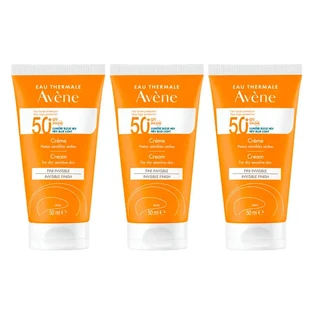 Avene Sun Cream Spf 50+, 3 x 50 ml