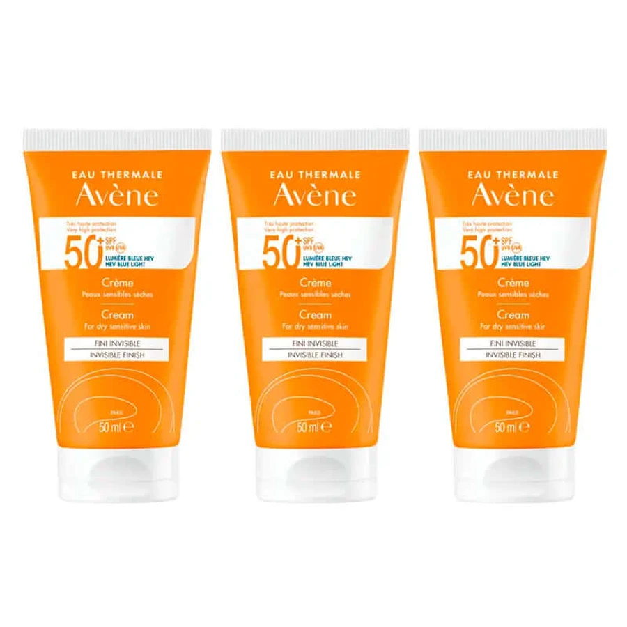 Avene Sun Cream Spf 50+, 3 x 50 ml