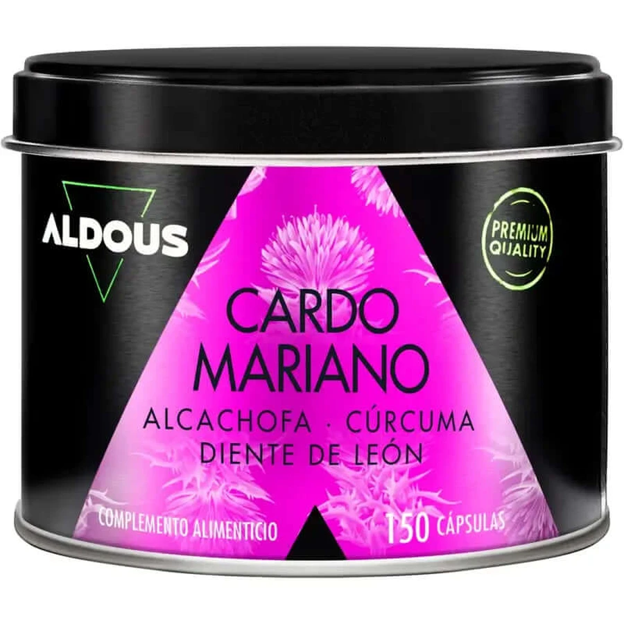 Aldous Labs Voedingssupplement Mariadistel met artisjok, kurkuma, paardenbloem en desmodium , 150 capsules