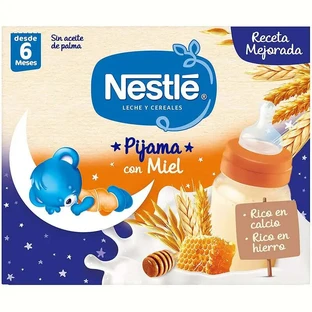Nestlé Brik Lait & Céréales 8 Céréales avec miel Pajama, 2X250 gr