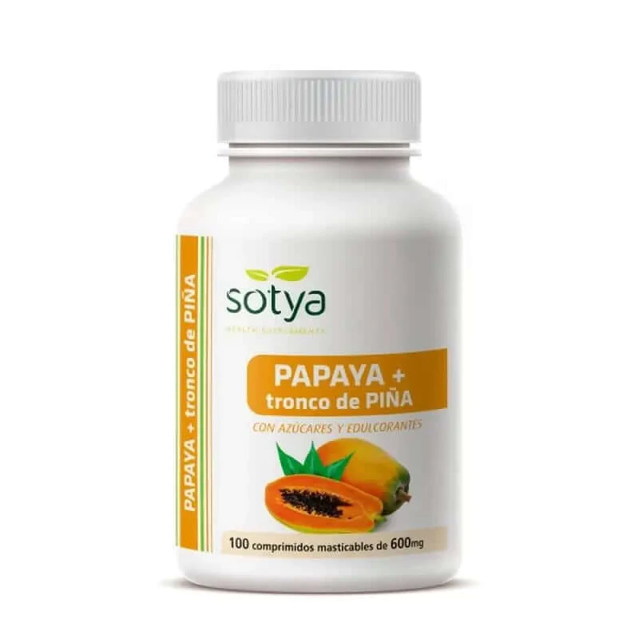 Sotya Papaya + Ananasstamm 600 Mg, 100 Tabletten