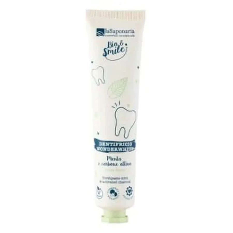 Pasta dentífrica La Saponaria Pasta dentífrica Menta-Carbón 75Ml.