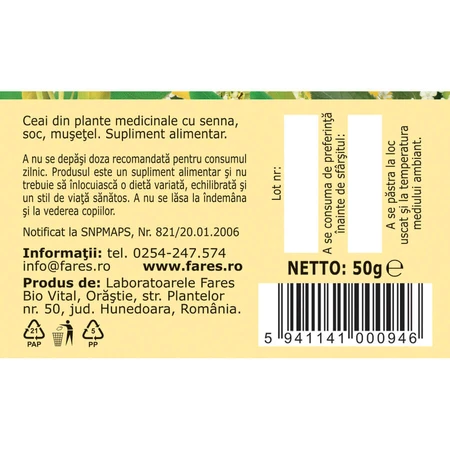 Sveltaflor tea, M98, 50 g, Fares