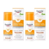 Eucerin Zonlichtveroudering Controle Getinte SPF50+, 2x50 ml