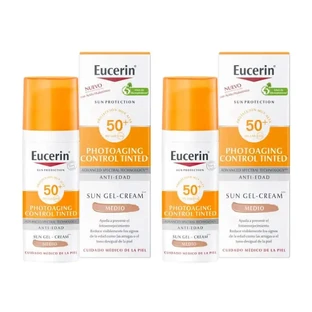 Eucerin Solar Photoaging Control teinté SPF50+, 2x50 ml