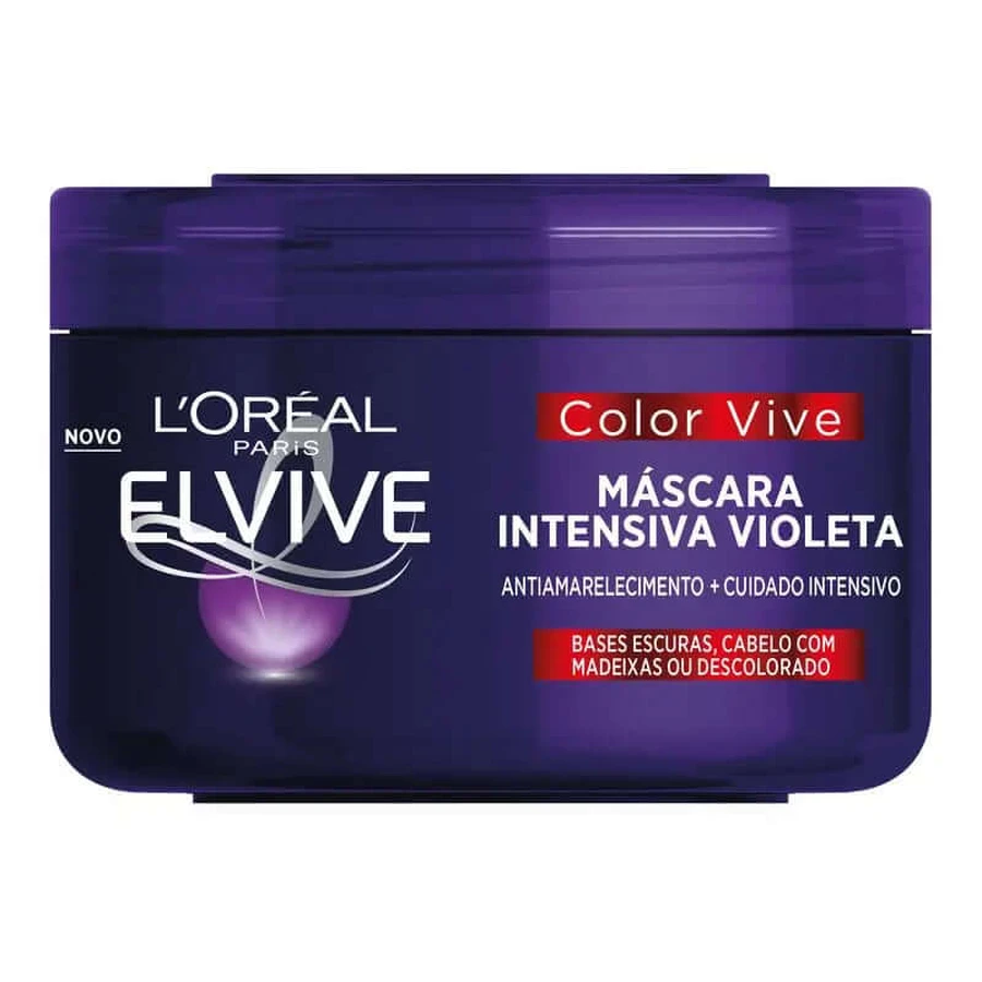L'Oréal Paris Elvive Color Vive Masker: matterend violet voor blond, grijs of lichter gemaakt haar, 250Ml