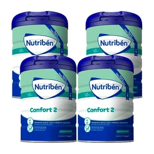 Nutribén Confort 2 lait de suite, 4 x 800g