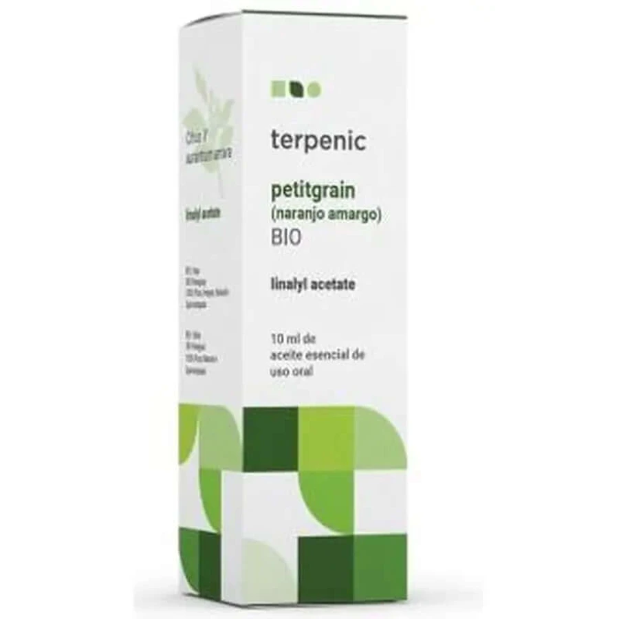 Aceite Esencial Alimenticio Terpénico Petitgrain Bio 10Ml.