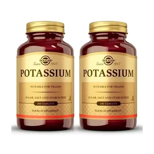 Solgar Potassium, pack 2 x 100 tablets