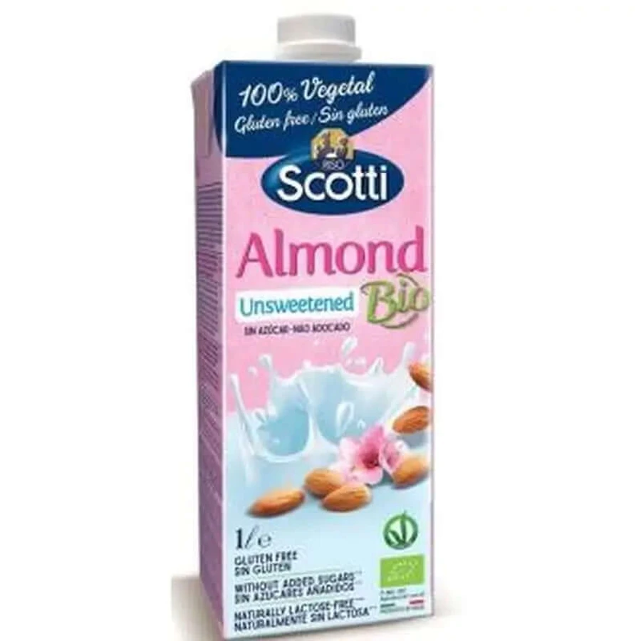 Scotti Vegetable Almond Drink unsweetened 1L. Bio Sg