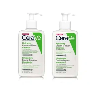CeraVe Cleansing Cream - mousse nettoyante hydratante, 2X236 Ml