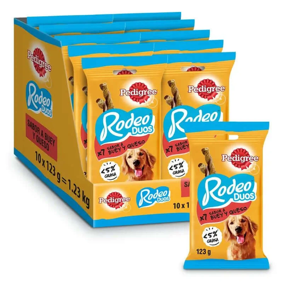 Pedigree Rodeo Duos Cheese & Beef 10X123Gr