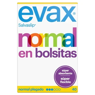 Evax Salvaslip Normal Normal Super Absorbent Protegeslips, 40 pieces
