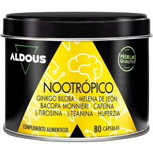 Aldous Labs Nootropic met Ginkgo Biloba, Lion's Mane, Cafeïne, Bacopa, Tyrosine, Theanine en Huperzine A