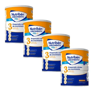 Nutribén Wachstum Pro+ 3 Milch, 4 X 800 Gramm