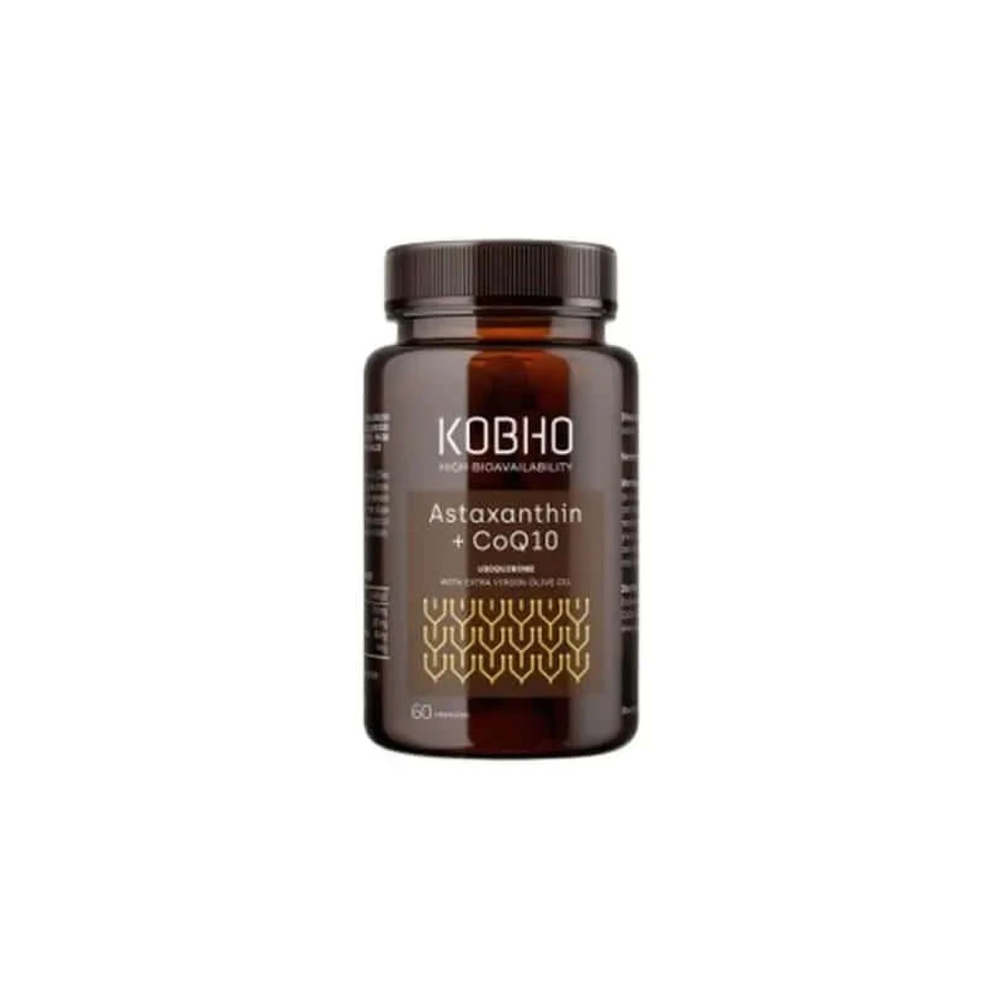 Kobho Labs Ergänzung Astaxanthin + Coenzym Q10, 60 Kapseln