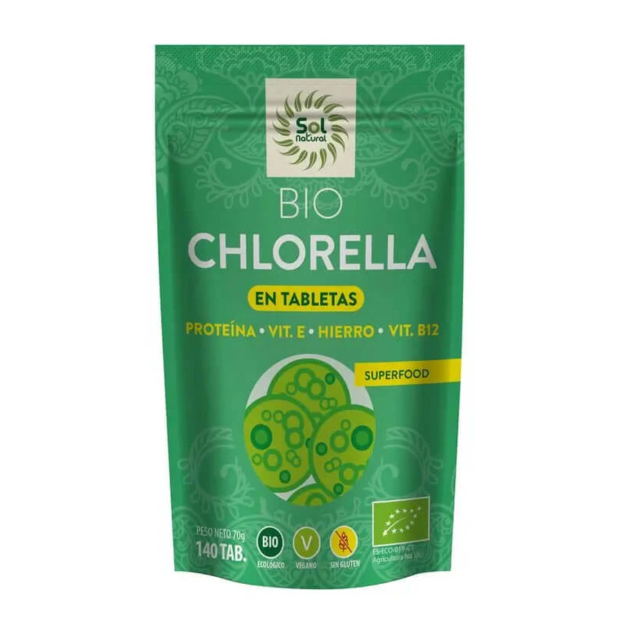 Solnatural Chlorella Bio Tablet, 140 Tablet