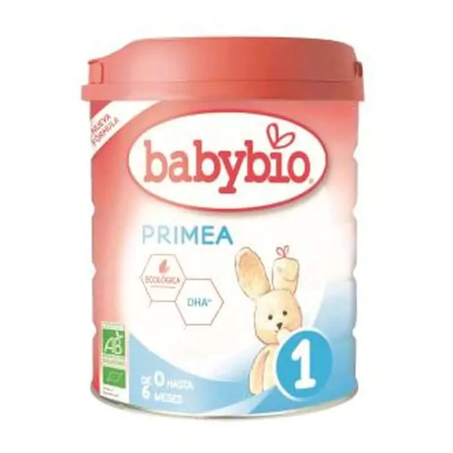 Babybio Primea 1 Leche de vaca para lactantes de 0 a 6 meses, 800 gramos