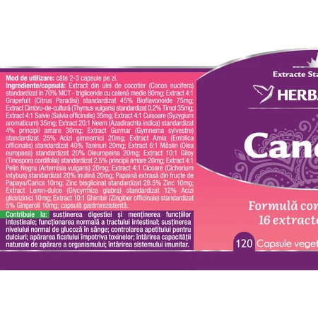 Candida Free, 120 cápsulas, Herbagetica