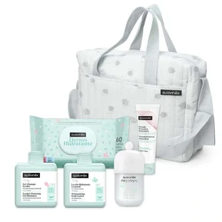 Suavinex Baby Carriage Bag with cosmetics. Blue