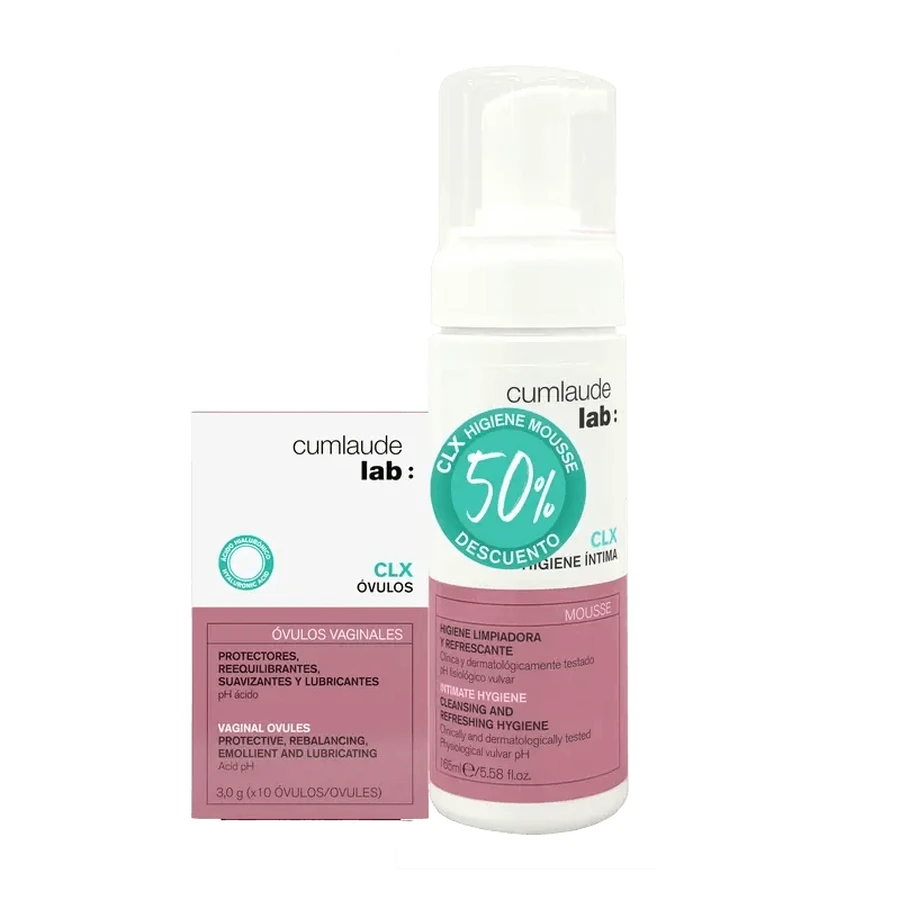 Cumlaude Lab Ovules Clx Md + Clx Mousse 165Ml, 10 ovules + 165 ml