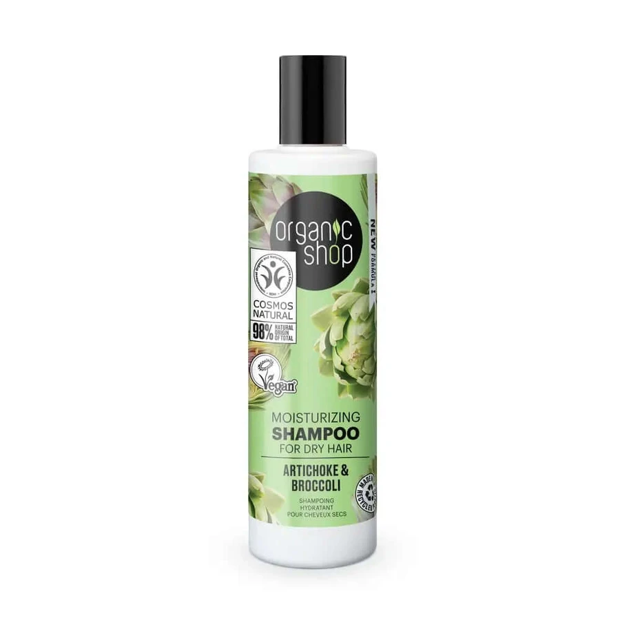 Organic Shop Organic Shop Șampon hidratant cu anghinare și broccoli pentru păr uscat, 280 ml
