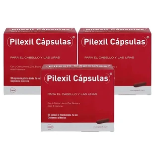 Pilexil Capsules contre la chute des cheveux, paquet de 3 x100 capsules