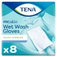 Tena Proskin wet gloves, 8 pieces