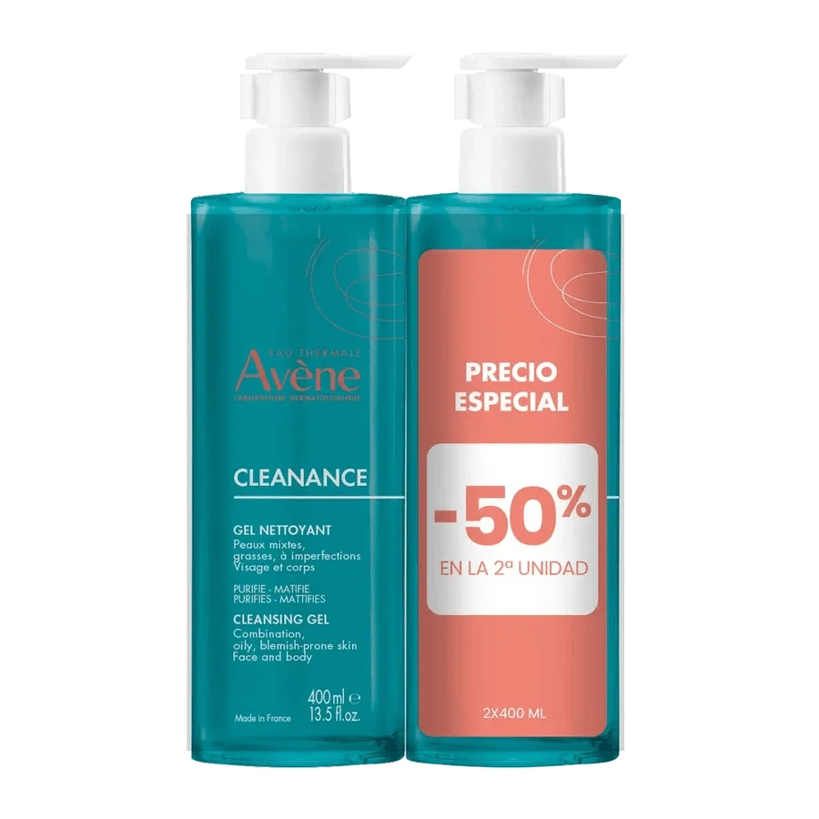 Avene Eau Thermale Cleanance Reinigungsgel 2 X 400 Ml