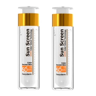 Frezyderm Protector Solar Color Terciopelo Rostro SPF50+, 2 x 50 ml