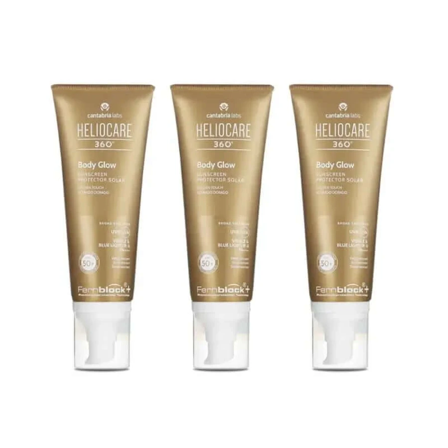 Heliocare 360° Body Glow, 3X100 ml