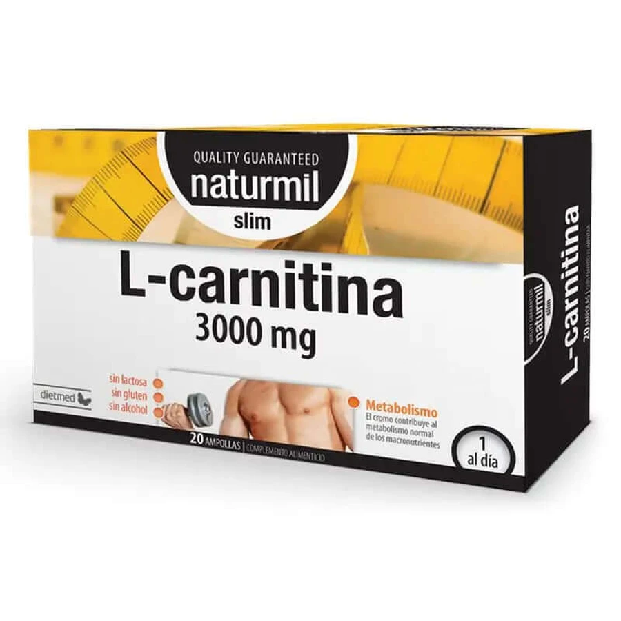 Naturmil L-Carnitine Slim , 20 vials of 3000 mg