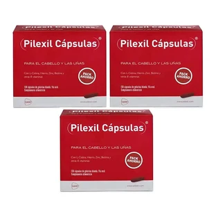 Pilexil Capsules, pak 3 x 150 Caps.