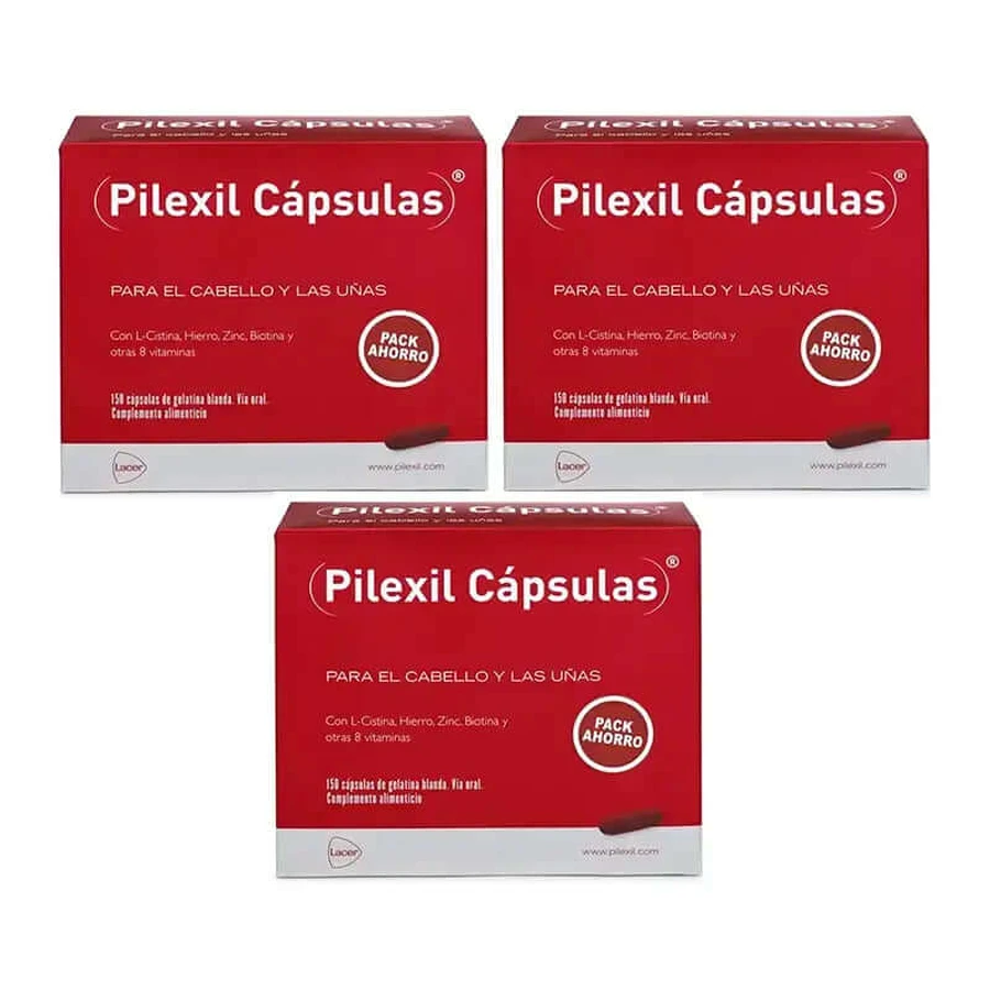 Pilexil Capsules, pak 3 x 150 Caps.